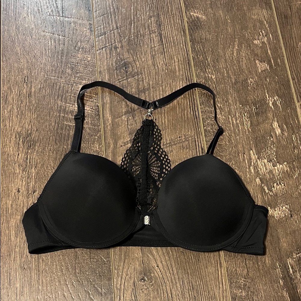 SHEIN Black Halter Lace Bra